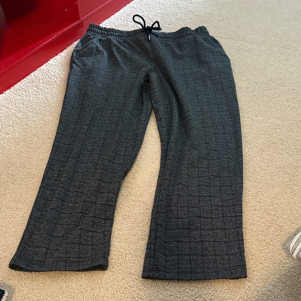 a new day Black and Gray Plaid Lounge Pants
